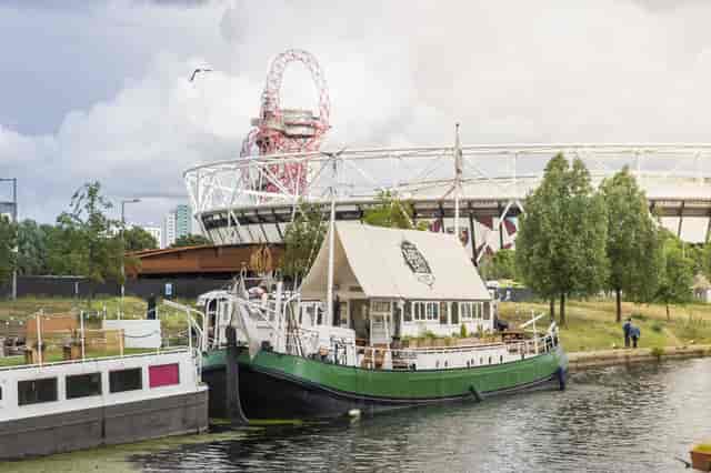 Barge East canal-side garden venue for unique corporate events and experiential brand activations.