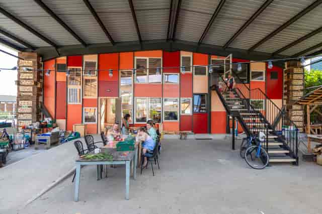 Big Jarrah outdoor venue for industrial-chic team building and creative workshops.
