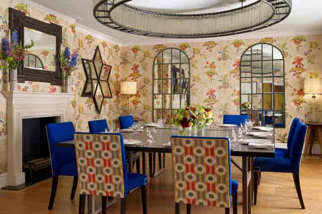 Executive boardroom in Fortune Room at Brasserie Max for business meetings and corporate events.