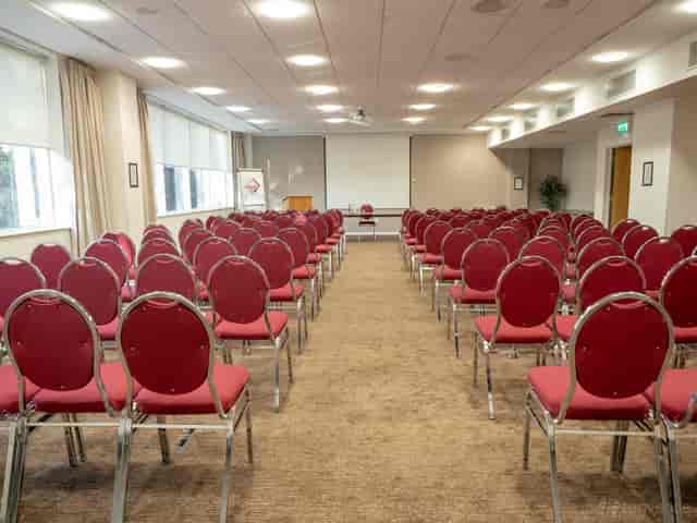 Dunraven Suite conference room in theater style for professional business events and meetings.