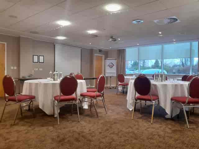 Holder Suite meeting room at Future Inn Cardiff, set for corporate workshop and breakout sessions.