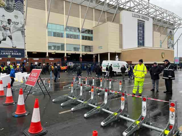 Centenary Pavilion at Elland Road featuring secure venue access control for high-capacity events.