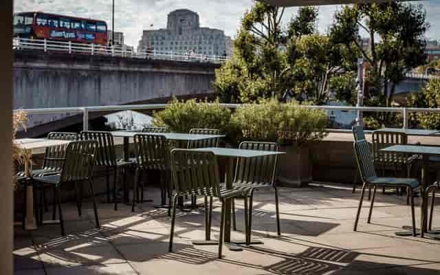 Forza Wine at National Theatre rooftop terrace for networking events and cocktail receptions.