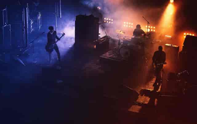 Main Auditorium stage at O2 Academy Islington with atmospheric lighting for live music events.