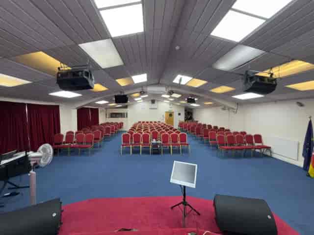 Everyday Church auditorium theater setup for business conferences and corporate events.
