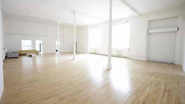 Community Main Hall event venue with natural light for corporate activations and art exhibitions.