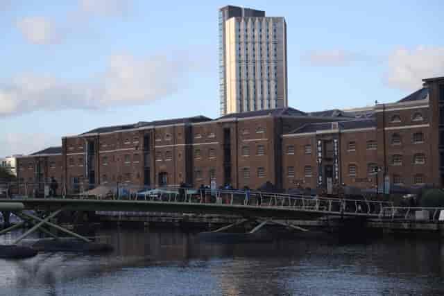 Docklands historical waterfront hall for gala dinners and experiential event activations.