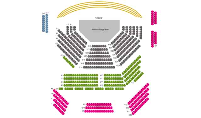 RNCM Concert Hall tiered seating for plenary sessions and musical performances.