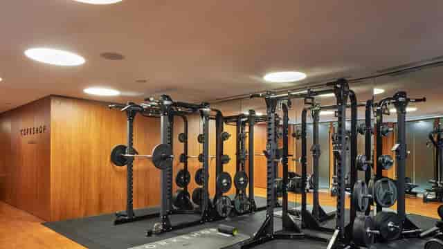 Luxury private gym fitness suite for corporate wellness events and hotel retreats.