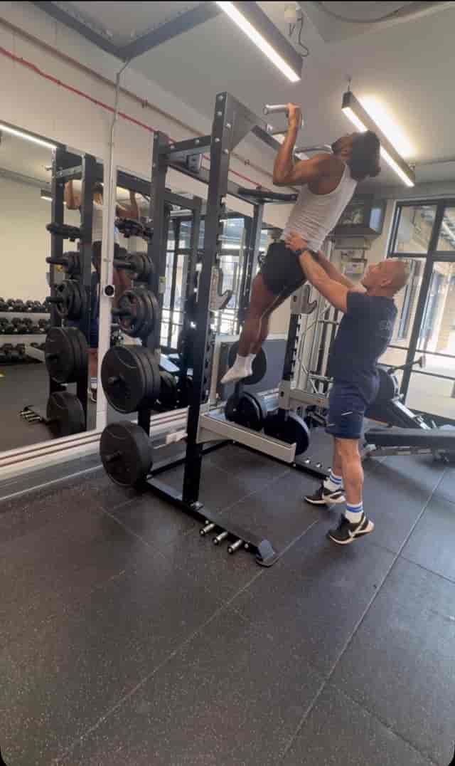 Private fitness studio at Oryan Islington featuring gym equipment for wellness events and training.