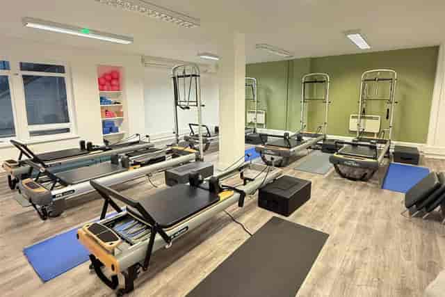 Private Reformer Pilates studio for small-group team building and wellness events.