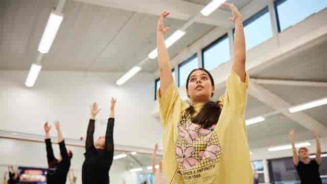 University of Chichester dance studio for wellness events and team-building workshops.