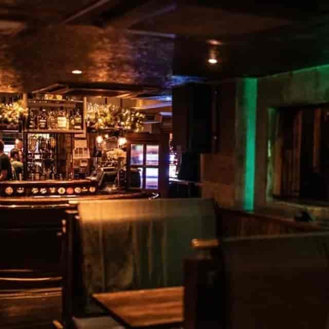 Ghillie Dhu Main Bar with atmospheric lighting for corporate networking events and VIP receptions.