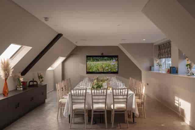 Dunalastair Hotel boardroom, intimate attic venue for private dining and strategy meetings.