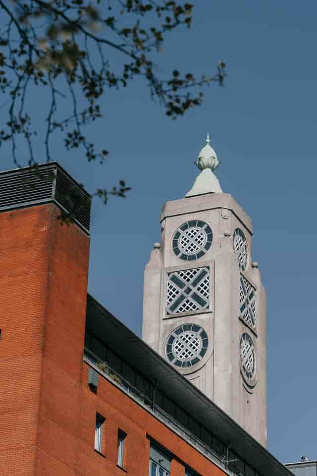 Clocktower View main space, architectural landmark for campus conferences and large-scale events.