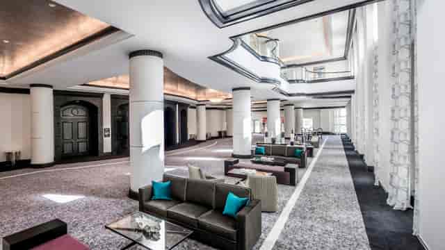 Americana Ballroom foyer, Loews Miami Beach: contemporary event space for registration and networking.