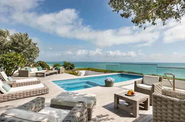 Luxury hotel pool deck for Miami VIP events and corporate cocktail receptions.