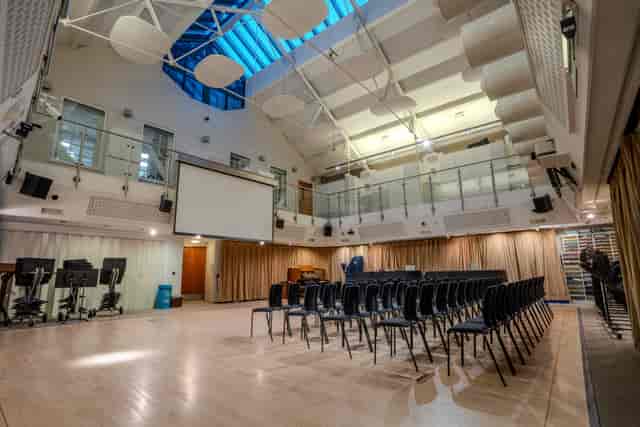 Portobello Court Community Centre theater-style venue for corporate training and presentations.