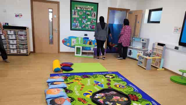 Owl House school breakout space with poor seating layout for event networking and collaboration.