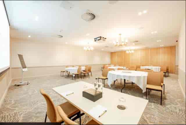 Covent Garden II function room with cabaret-style seating for corporate workshops and events.