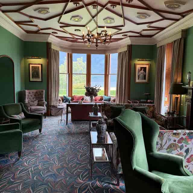 Luxury Drawing Room at The Torridon: Sophisticated boardroom for executive retreats and events.