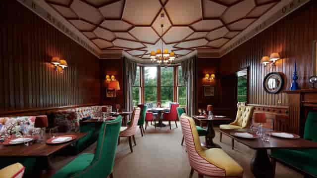 Historic Drawing Room at The Torridon, ideal for luxury private dining and executive board meetings.