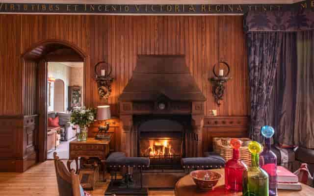 Library at The Torridon: elegant wood-paneled executive retreat and private dining venue.