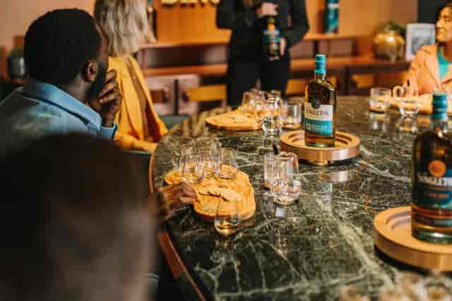 Glenmorangie Private Room: Premium whisky tasting setup for corporate hospitality and VIP events.