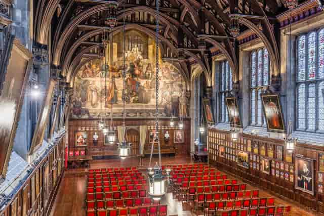 The Great Hall historic venue with ornate architecture, ideal for formal lectures and presentations.