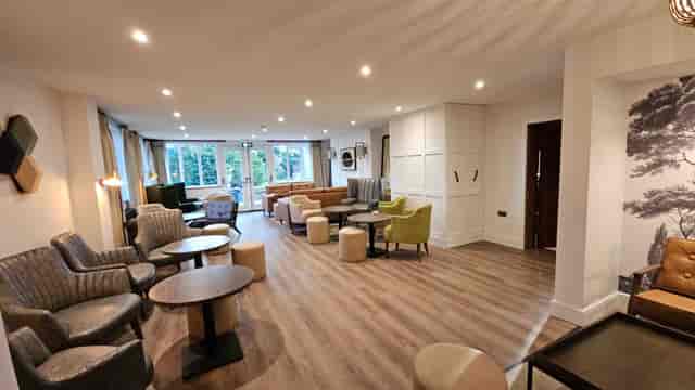 Main Hall at York House Centre: bright breakout lounge for networking and corporate events.