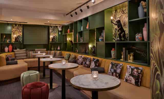 Leaf & Cane lounge with plush seating, ideal for corporate networking and private event hire.