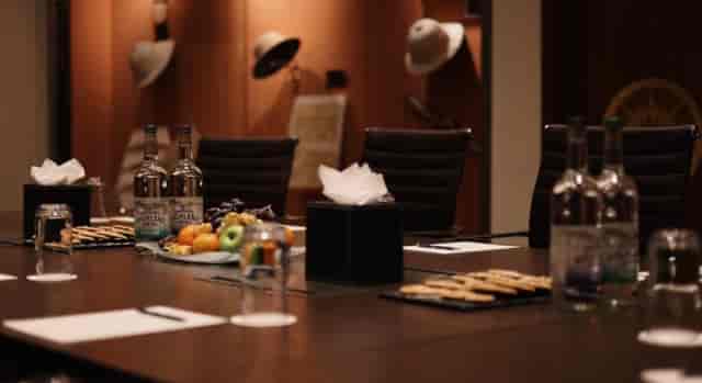 Executive boardroom at The Park Tower Knightsbridge, London for luxury business meetings.