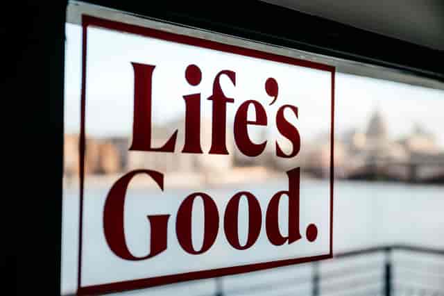 Branded window decal at OXO2 event venue, perfect for corporate events and brand activations.