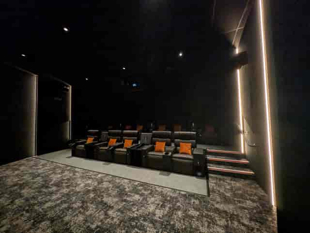 Ultra Lux Experience screen at Vue Poole, luxury VIP screening room for brand launches and events.
