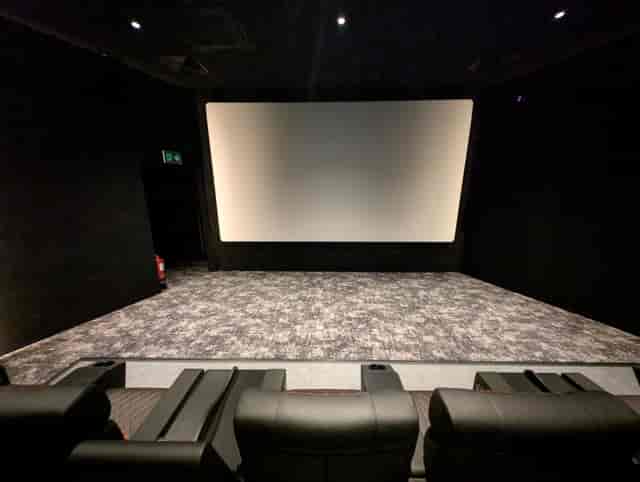 Luxury private screening room at Vue Poole for executive presentations and VIP corporate events.