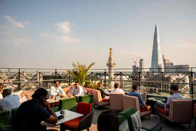 London rooftop venue for corporate networking and incentive events with iconic skyline views.
