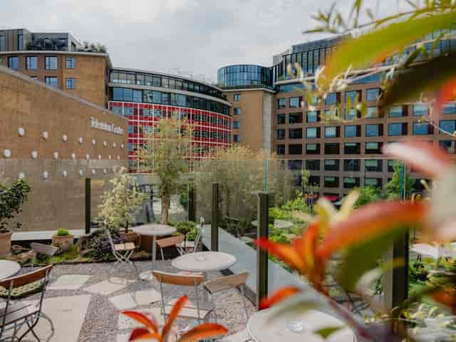 Broadcaster Rooftop terrace for networking mixers and corporate events.