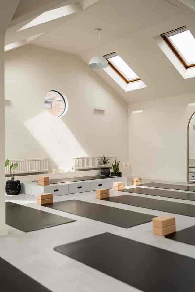 Main Studio at Salt Studios: Wellness breakout space for mindfulness sessions and corporate retreats.