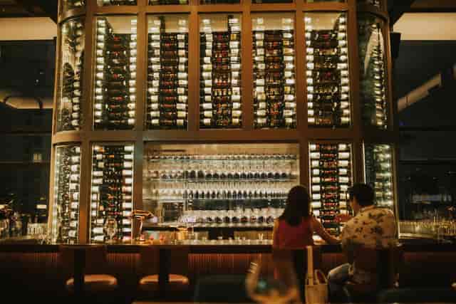 Upscale lounge bar for VIP networking and brand activation events.