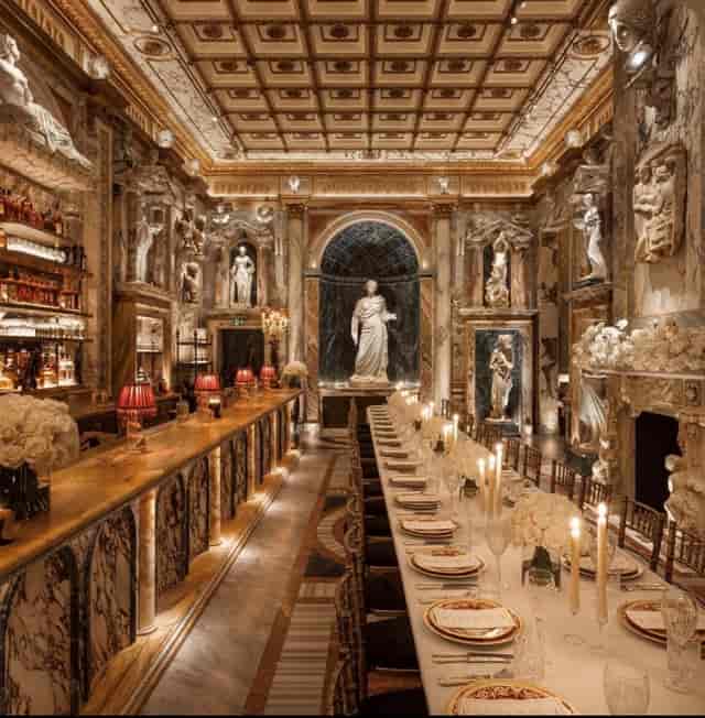 Opulent Artemis private dining room for exclusive luxury gala or brand activation.