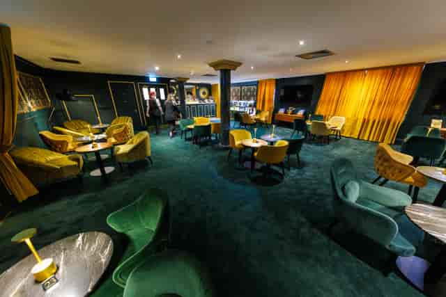 Ambassador Lounge at Lyceum Theatre: tiered VIP seating for corporate events and networking.