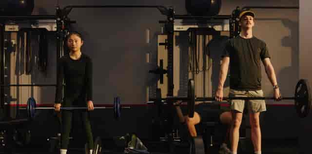 Fitness room wellness activation at Kings Heath school featuring team functional movement training.