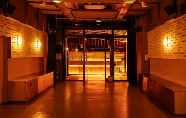 Industrial-chic Radial London event space for networking and brand activations.