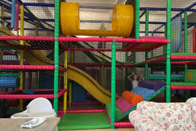 Sammy's Soft Play indoor playground: multi-level equipment for family entertainment and events.