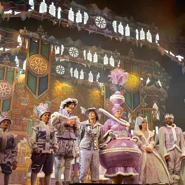 The Studio at The Hawth featuring elaborate stage costumes for immersive theater production.