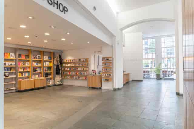 Ikon Gallery ground floor foyer for networking events and exhibition registration.