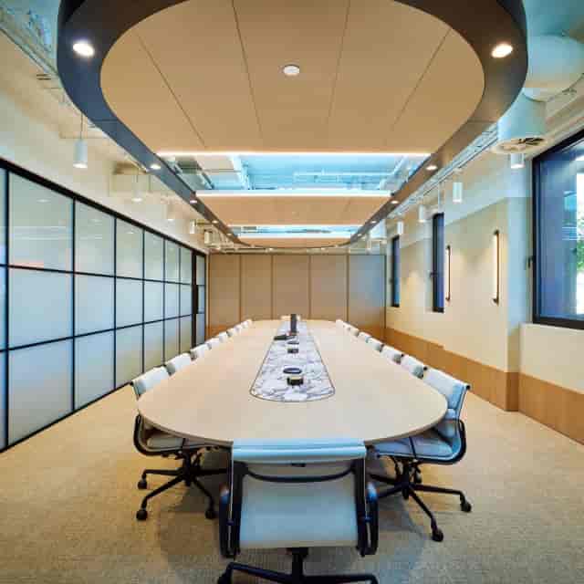Modern boardroom in Solihull Hospital Education Centre for executive meetings and corporate events.