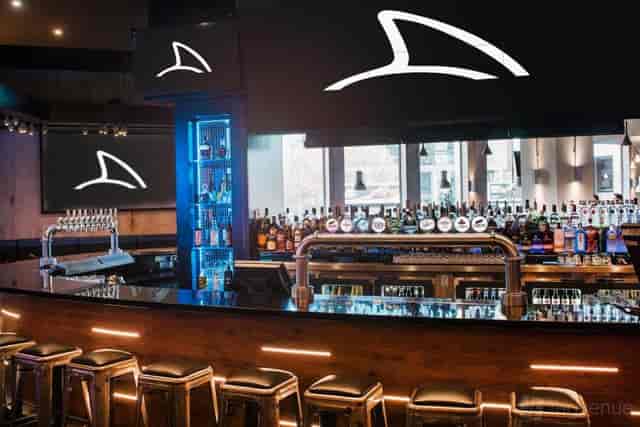 Modern Half Gastro Bar at Shark Club for upscale networking and corporate cocktail events.