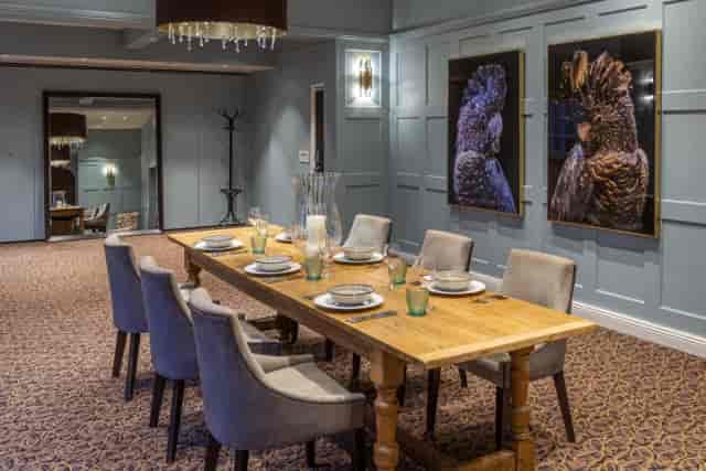 Boutique private dining and boardroom space at The Bridoon, Hogarths Solihull for business events.