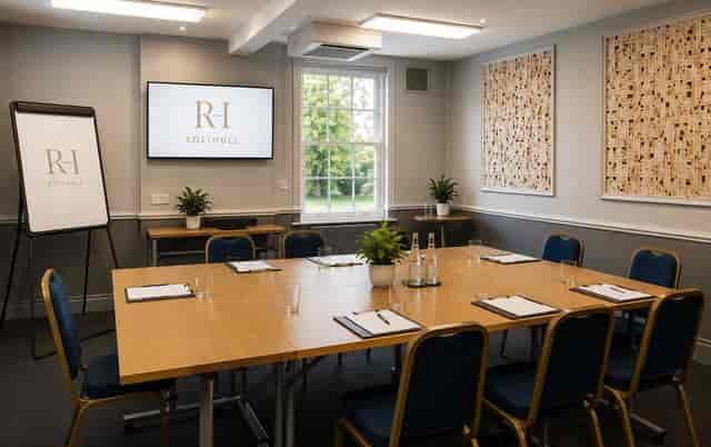 Boardroom setup at Regency Hotel Solihull for corporate meetings and business events.